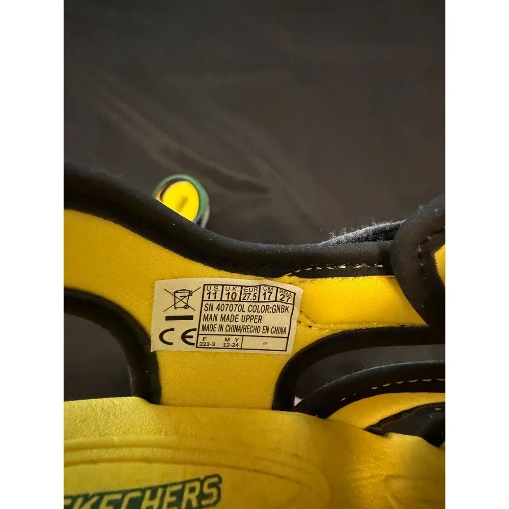 Skechers John Deere Boys Light Up Sandals Green Black 407070L Size 11